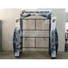 4-Way Floorstand China Wholesale Merchandise Metal Shooting Garment Shop Furniture Garment Display